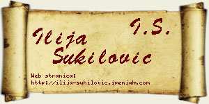 Ilija Šukilović vizit kartica
